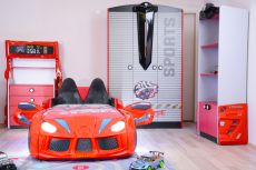 Дитяче ліжко машина MUSVENUS AUDI red 190х90 см